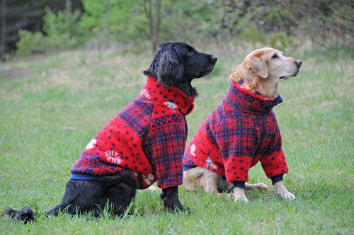 ゆきだるま（フリース ブルゾン） 犬服 犬の服 大型犬 オーダーメイド