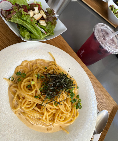 ランチ　うにのパスタ　